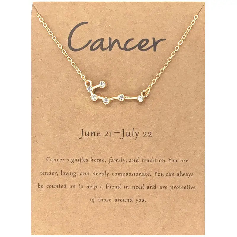 Cancer Necklace with Stones
