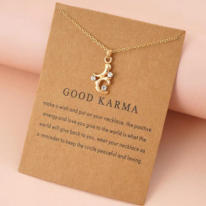 Caring Karma Necklace with Stones