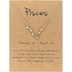 Pisces Necklace with Stones