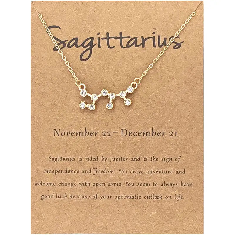 Sagittarius Necklace with Stones