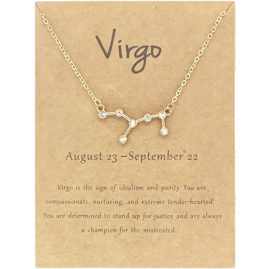Virgo Necklace with Stones